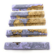 Hybrid Box Elder Burl Pen Blanks (Stablized) 5 Pack