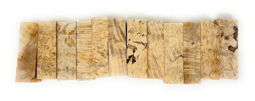 Short Box Elder Burl Pen Blanks (Stablized) 12 Pack.